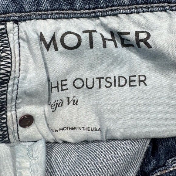 Mother Jeans The Outsider 27 Straight Lyocell Blend Missing Some “M” Stitching - Picture 11 of 11